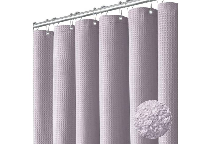 Coonoor Duschvorhang Duschvorhang aus Waffelstoff, wasserabweisend, waschbar & extra dick Breite 180 cm (1-tlg), strukturierter Stoffvorhang für Badezimmer von Coonoor