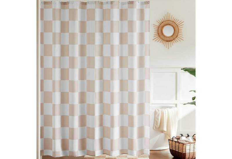 Coonoor Duschvorhang für Badezimmer, hübsches Retro-Schachbrettmuster,183 x 183 cm Coonoor Duschvorhang für Badezimmer, hübsches Retro-Schachbrettmuster,183 x 183 cm von Coonoor