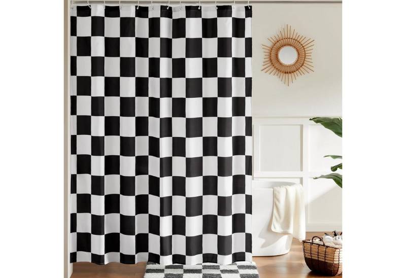 Coonoor Duschvorhang für Badezimmer, hübsches Retro-Schachbrettmuster,183 x 183 cm Coonoor Duschvorhang für Badezimmer, hübsches Retro-Schachbrettmuster,183 x 183 cm von Coonoor