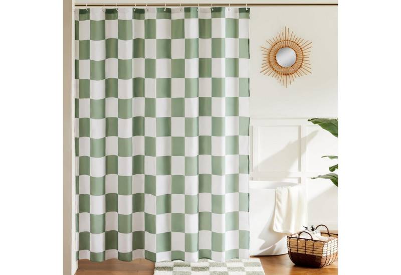 Coonoor Duschvorhang für Badezimmer, hübsches Retro-Schachbrettmuster,183 x 183 cm Coonoor Duschvorhang für Badezimmer, hübsches Retro-Schachbrettmuster,183 x 183 cm von Coonoor