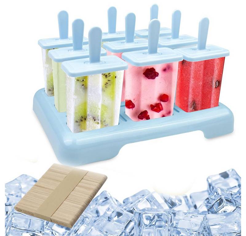 Coonoor Eisform 9 Eisförmchen wiederverwendbar Formen Eiscreme DIY Ideen Eis am Stiel, für Kinder und Erwachsene Stieleisformen Coonoor Eisform 9 Eisförmchen wiederverwendbar Formen Eiscreme DIY Ideen Eis am Stiel, für Kinder und Erwachsene Stieleisformen von Coonoor