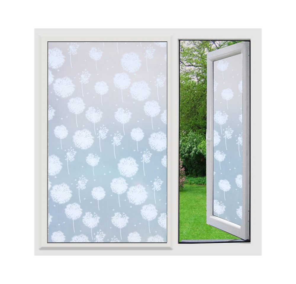 Coonoor Fensterfolie 3D Fensterfolie, selbstklebende undurchsichtige Sichtschutzfolie, Fensterfolie mit Pusteblumen-Muster Coonoor Fensterfolie 3D Fensterfolie, selbstklebende undurchsichtige Sichtschutzfolie, Fensterfolie mit Pusteblumen-Muster von Coonoor
