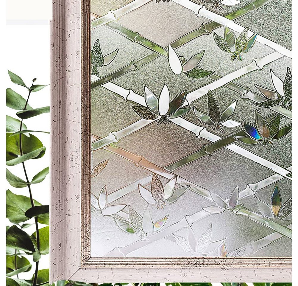 Coonoor Fensterfolie Mattes blumenfensterfolien, 3D Fensterfolie, Selbstklebende Blumen-Privatsphäre-Fensterfolie Coonoor Fensterfolie Mattes blumenfensterfolien, 3D Fensterfolie, Selbstklebende Blumen-Privatsphäre-Fensterfolie von Coonoor