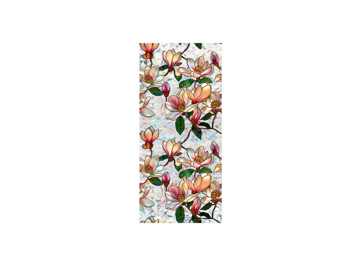 Coonoor Fensterfolie Elektrostatische Fensterfolie, bunte Fensterfolie, Vintage Blumenmuster Fensterfolie, selbstklebefreie Glasfolie Coonoor Fensterfolie Elektrostatische Fensterfolie, bunte Fensterfolie, Vintage Blumenmuster Fensterfolie, selbstklebefreie Glasfolie von Coonoor