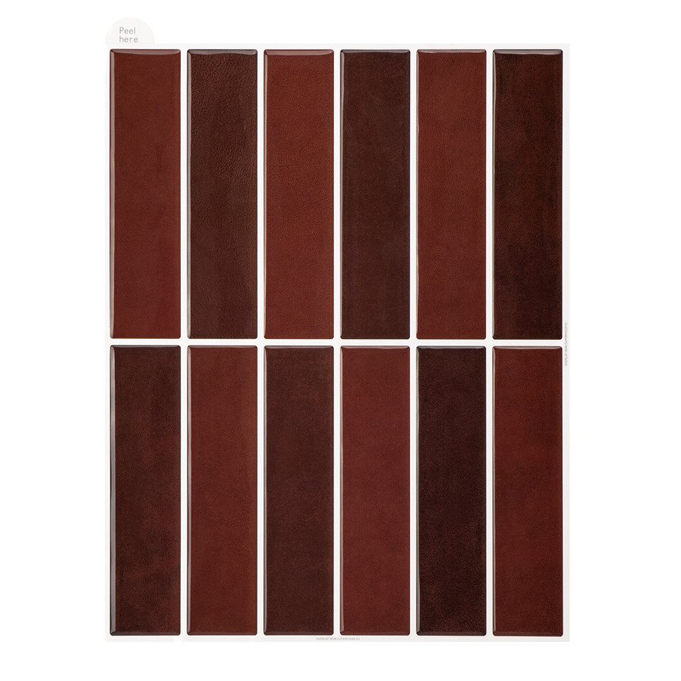 Coonoor Fliesenaufkleber 3d Wandpaneele Klebefliesen Küchenrückwand Metro Fliese (10 St), Wandfliesen Selbstklebend Bad Küche 10-Stück, (25,4 x 25,4 cm) von Coonoor