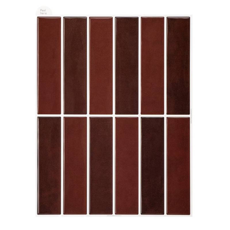 Coonoor Fliesenaufkleber 3d Wandpaneele Klebefliesen Küchenrückwand Metro Fliese (10 St), Wandfliesen Selbstklebend Bad Küche 10-Stück, (25,4 x 25,4 cm) von Coonoor