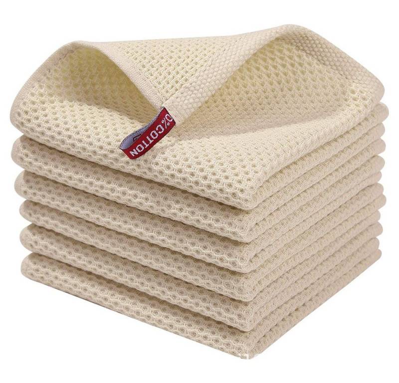 Coonoor Geschirrtuch 34 x 34 cm,Waffle Square Rag Geschirrhandtücher, (4-tlg) von Coonoor