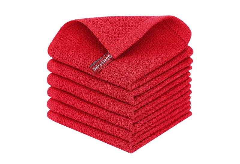 Coonoor Geschirrtuch 34 x 34 cm,Waffle Square Rag Geschirrhandtücher, (4-tlg) von Coonoor