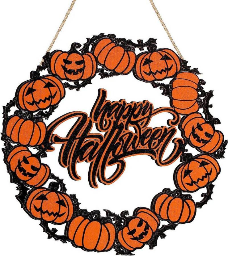 Coonoor Hängedekoration Halloween Holz Hängeschild Outdoor Dekorationen Foto Requisite, für Halloween Herbst Haustür Dekor Coonoor Hängedekoration Halloween Holz Hängeschild Outdoor Dekorationen Foto Requisite, für Halloween Herbst Haustür Dekor von Coonoor