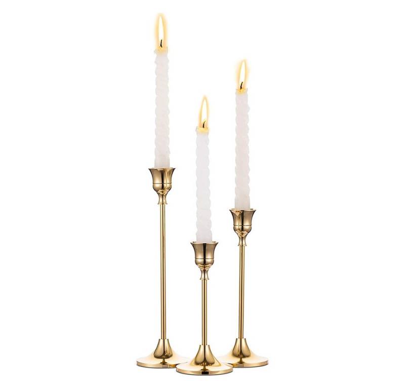 Coonoor Kerzenständer Ostern kerzenständer 3er Set- Retro Kerzen Ständer, für Stabkerze Spitzkerzen Hochzeit Party Weihnachten Tischdeko von Coonoor