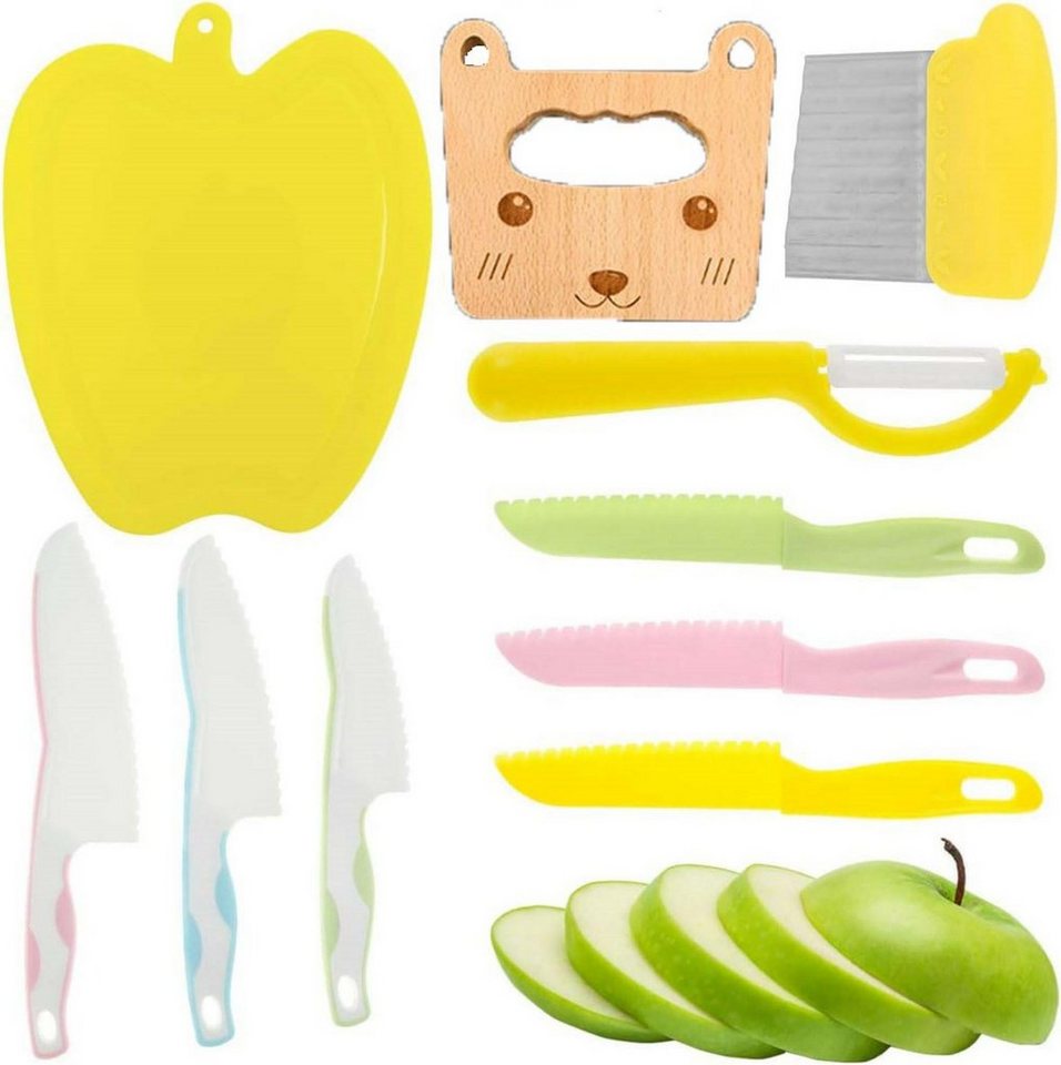 Coonoor Kinderkochmesser 8-teiliges Kinder-Küchenmesser-Set zum Schneiden und Kochen von Coonoor