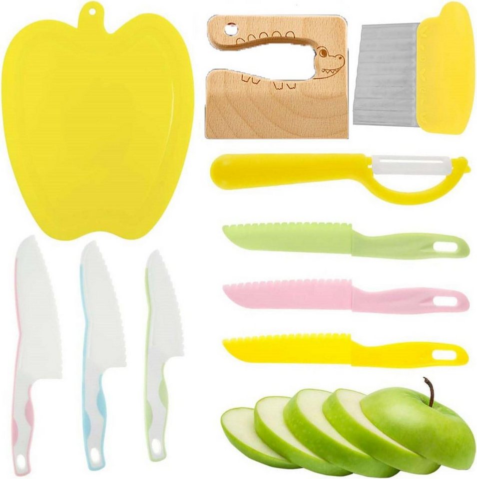 Coonoor Kinderkochmesser 8-teiliges Kinder-Küchenmesser-Set zum Schneiden und Kochen von Coonoor