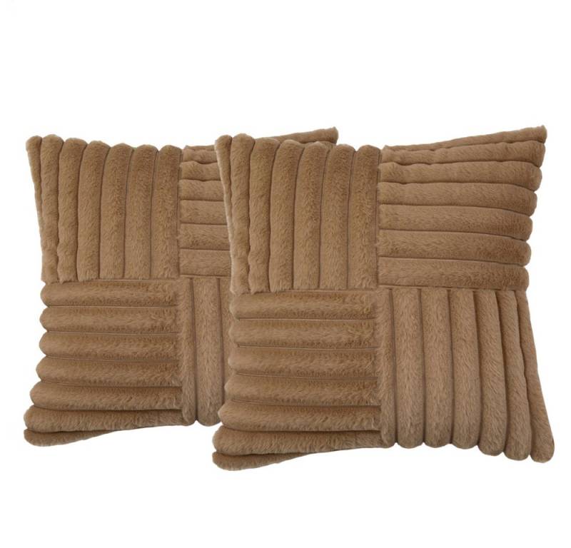 Coonoor Kissenbezug 45x45 cm Plüsch Samt Kissenbezüge Zierkissenbezüge Kissenhülle, (2 Stück), Kopfkissenbezug Kissen Bezug Weich Sofakissen Couchkissen Bezug von Coonoor