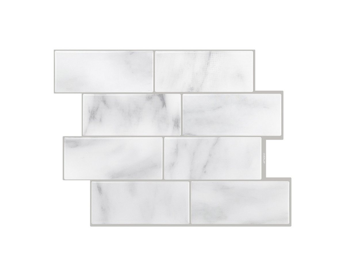 Coonoor Küchenrückwand selbstklebend Spritzschutz Küche 3d Wandpaneele 29.36 x 21.3cm, (10-tlg) von Coonoor