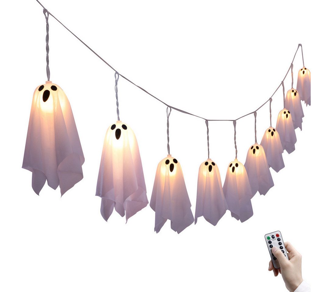 Coonoor LED-Lichterkette Halloween-Geister-Lichterkette 10 Stück Geister-Halloween-Dekoration, für Urlaub, Halloween Party, Zuhause, Festival-Dekoration Coonoor LED-Lichterkette Halloween-Geister-Lichterkette 10 Stück Geister-Halloween-Dekoration, für Urlaub, Halloween Party, Zuhause, Festival-Dekoration von Coonoor