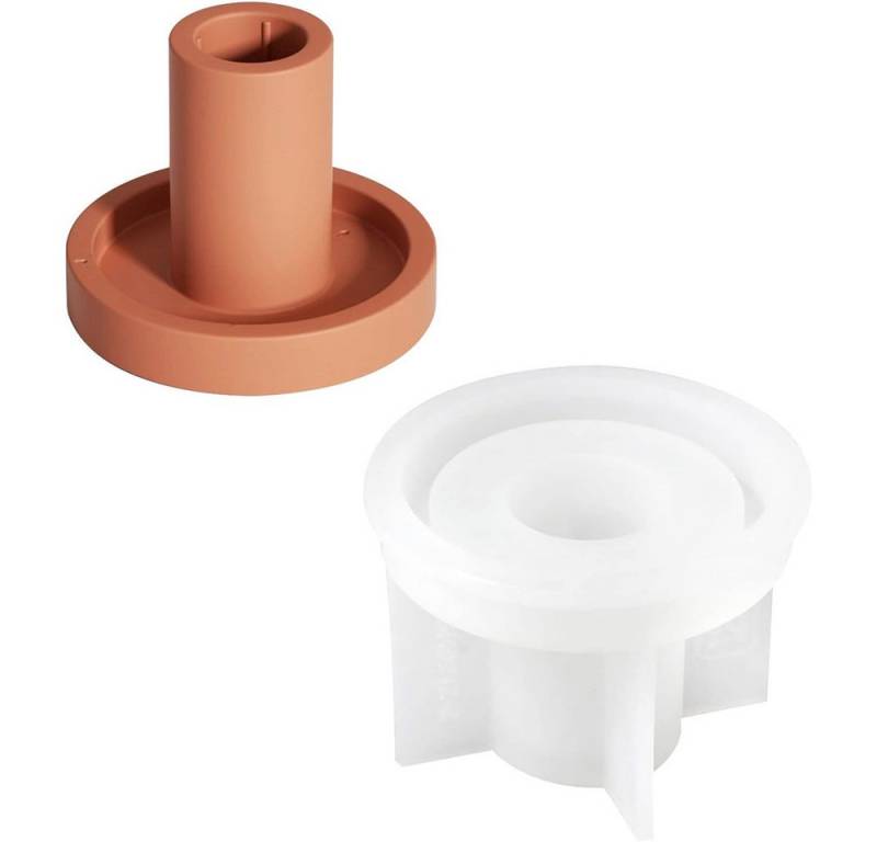 Coonoor Formkerze Kerzenhalter Silikonform, DIY Kerzenhalter-Gießform,Modellierwerkzeug von Coonoor