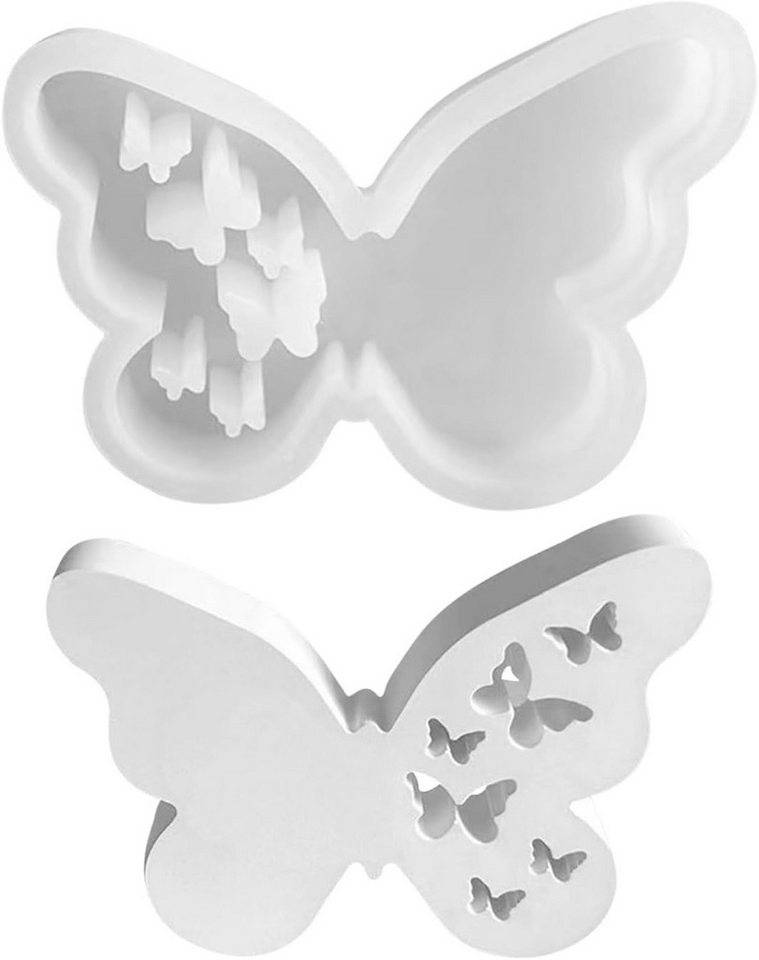 Coonoor Modellierwerkzeug Silikonform Schmetterling,DIY Schmetterling Gipsform, (2 St) von Coonoor