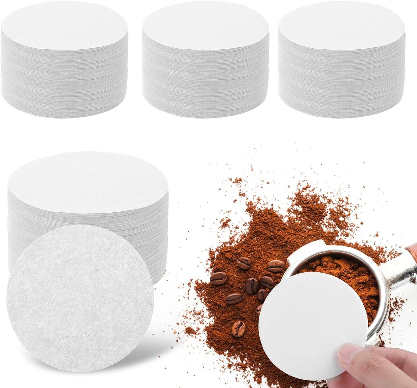 Coonoor Papierfilter Espresso Papierfilter, Rund Kaffee Filterpapier Puck Sieb Siebträger von Coonoor