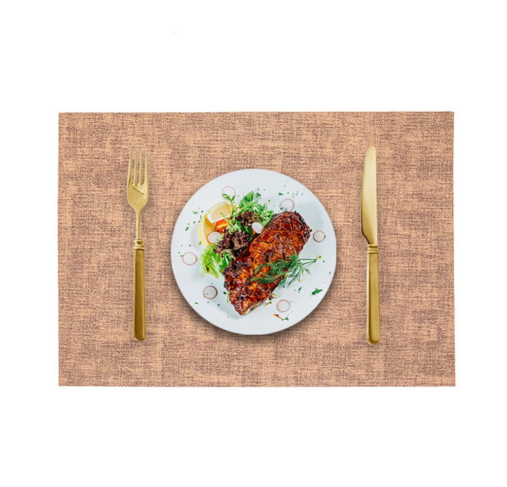 Coonoor Platzset 6er Set Wasserdichte Tischset mit Untersetzer,43x30 cm, (Abwaschbar,Platzsets Abwischbar,Hitzebeständig,Rutschfest, 2-St), für den Esstisch, die Küche oder das Büro,Halloween,Weihnachten von Coonoor