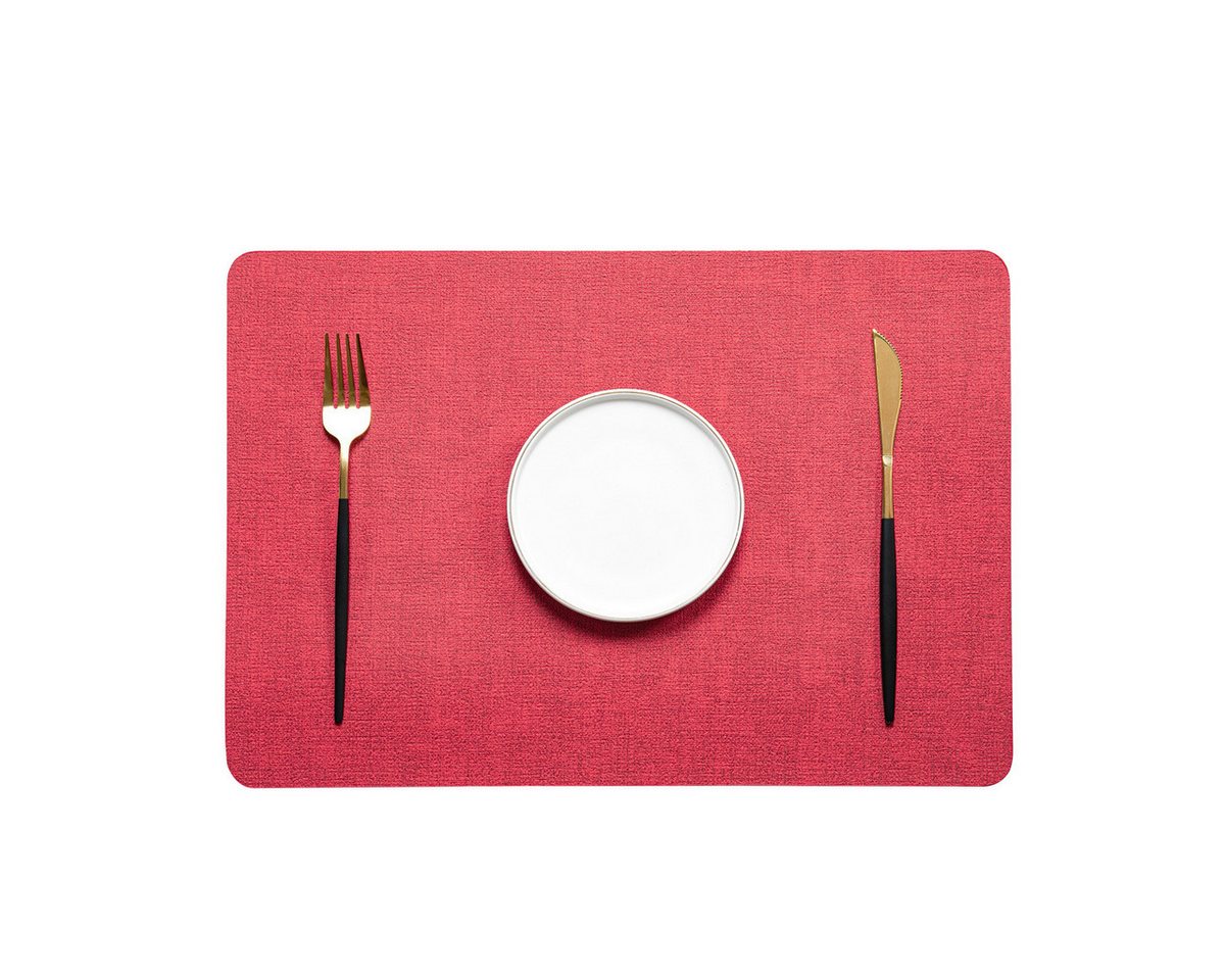 Coonoor Platzset 6er Set Wasserdichte Tischset mit Untersetzer,43x30 cm, (Abwaschbar,Platzsets Abwischbar,Hitzebeständig,Rutschfest, 2-St), für den Esstisch, die Küche oder das Büro,Halloween,Weihnachten von Coonoor