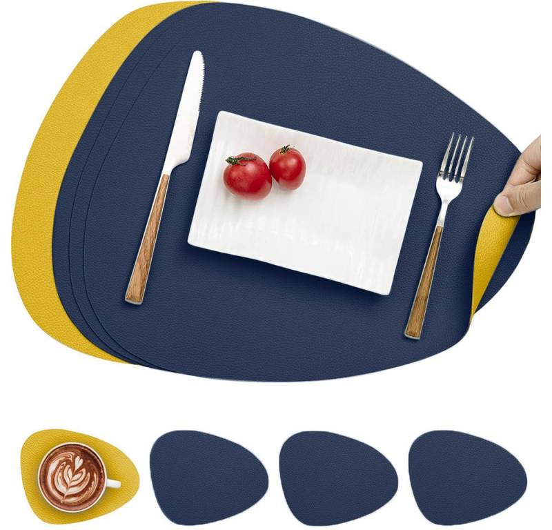 Coonoor Platzset Tischset, Kunstleder, abwischbar, (4-St) von Coonoor