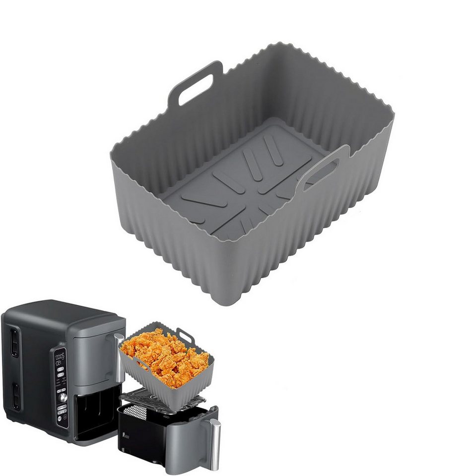 Coonoor Silikonform Airfryer-Silikon-Einsätze, Upgrade große Kapazität, (1-tlg), Antihaft und hochtemperaturbeständig von Coonoor