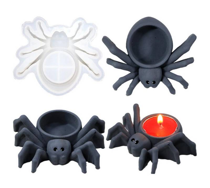Coonoor Silikonform Halloween Spinne Silikonformen, DIY Kerzenhalter-Gießform, (1-tlg) von Coonoor