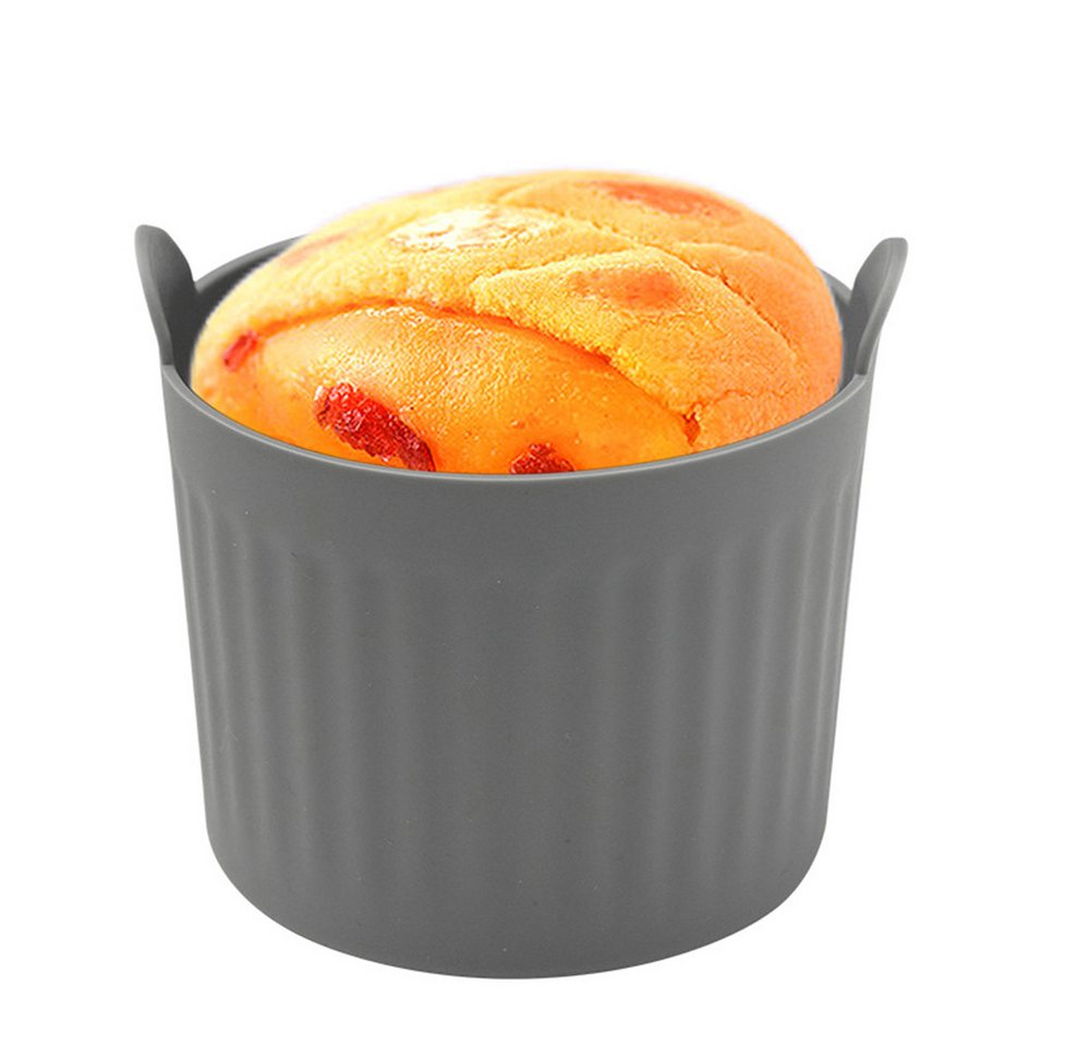 Coonoor Silikonform Silikonform Eierform, Wiederverwendbare Muffinform Backformen, (8-tlg), Muffinform Heißluftfritteuse für Kuchen,Eincreme und Pudding von Coonoor