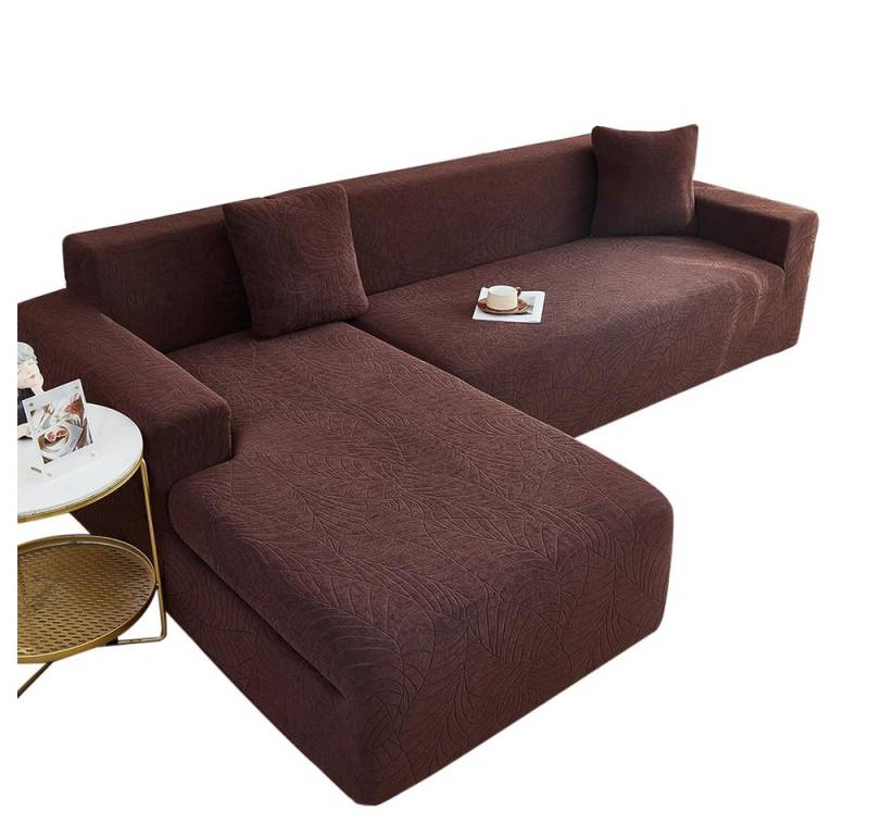 Coonoor Sofabezug Sofaschoner Ecksofa für L Form Erfordert Zwei Couchbezug, Stretch Sofa Cover von Coonoor