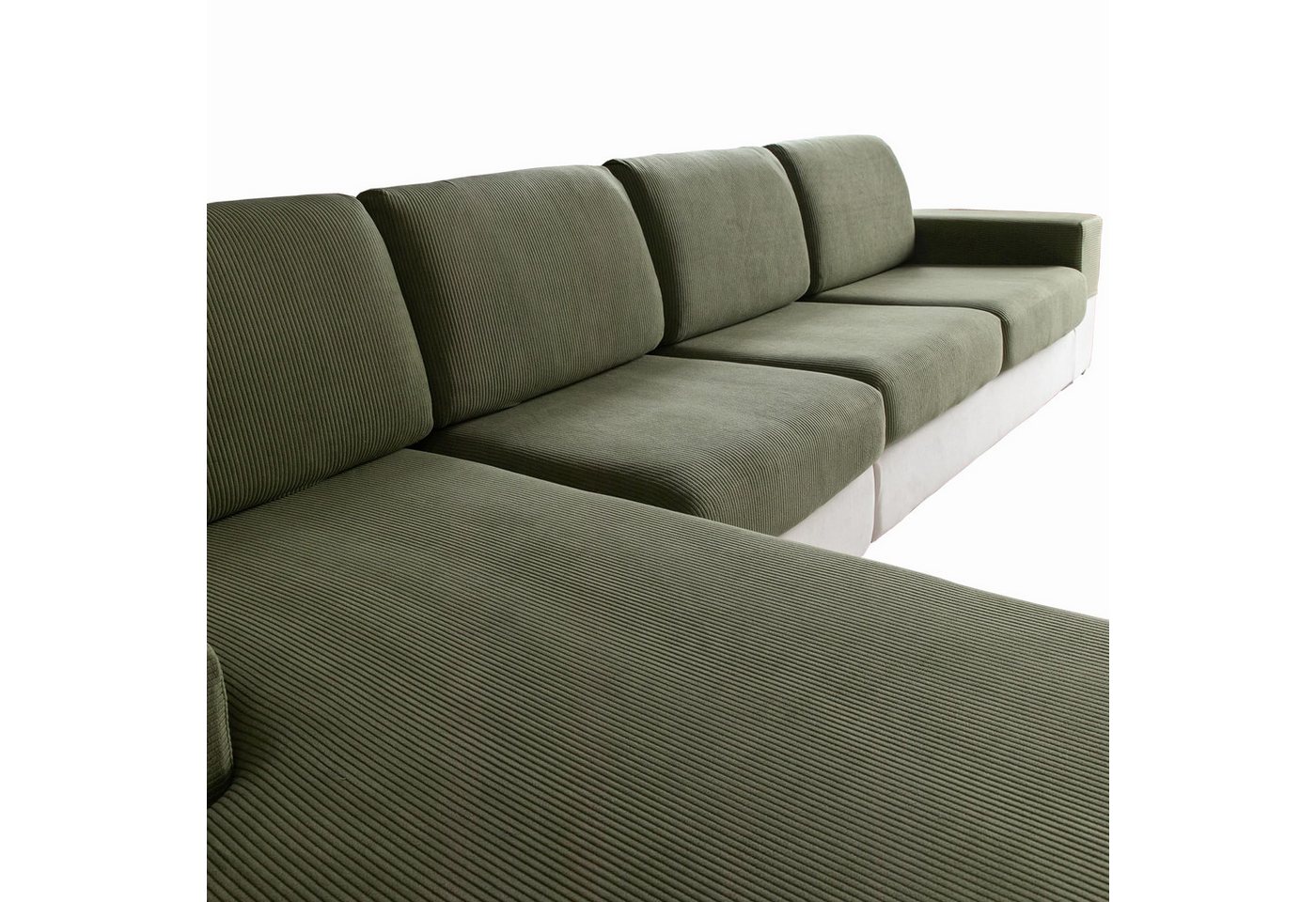 Coonoor Sofahusse 1/2/3/4 Sitz, Stretch Sofa Sitzkissenbezug, Rutschfester Sofa Überzug, Waschbarer Sofabezug, Universeller Couch Überzug, Pflegeleicht von Coonoor