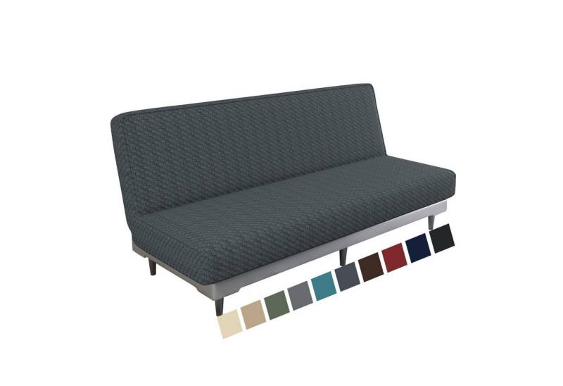 Coonoor Sofahusse Armlose Futon Abdeckung, Hoher Stretch Futon Schutz, für Faltendes Schlafsofa Anti-Rutsch Sofabezug ohne Armlehne von Coonoor