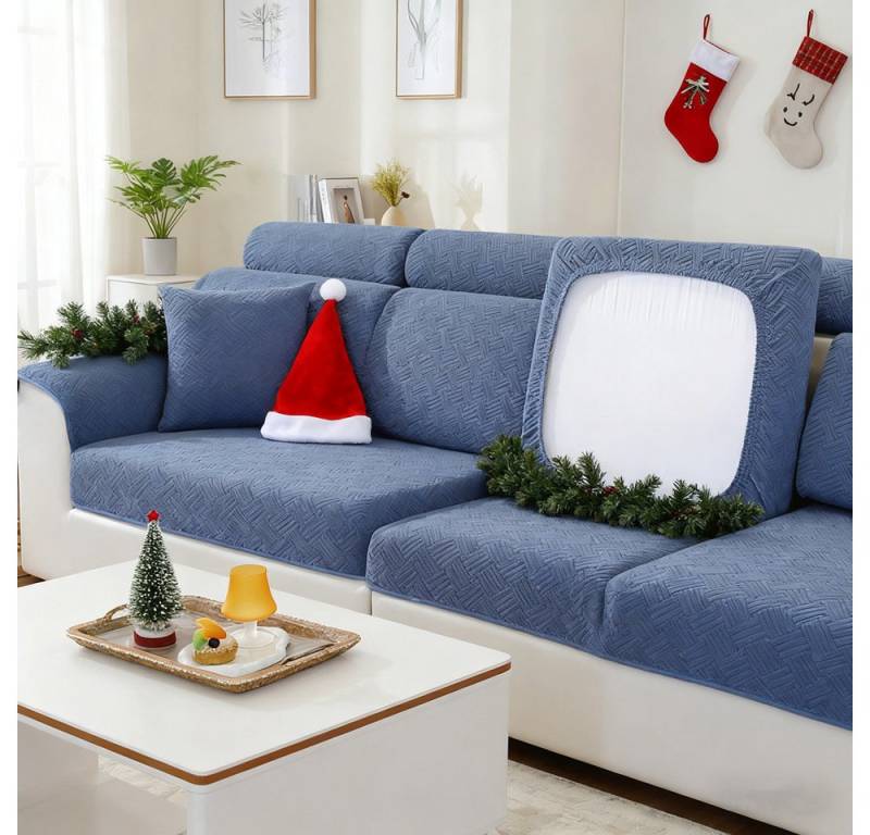 Coonoor Sofahusse Sofa Sitzkissenbezug, Sofa Sitzkissenbezug Stretch, rutschfest, Elastischer Kissenbezüge, Husse Überzug Bezug Für Sofa Sitzkissen von Coonoor