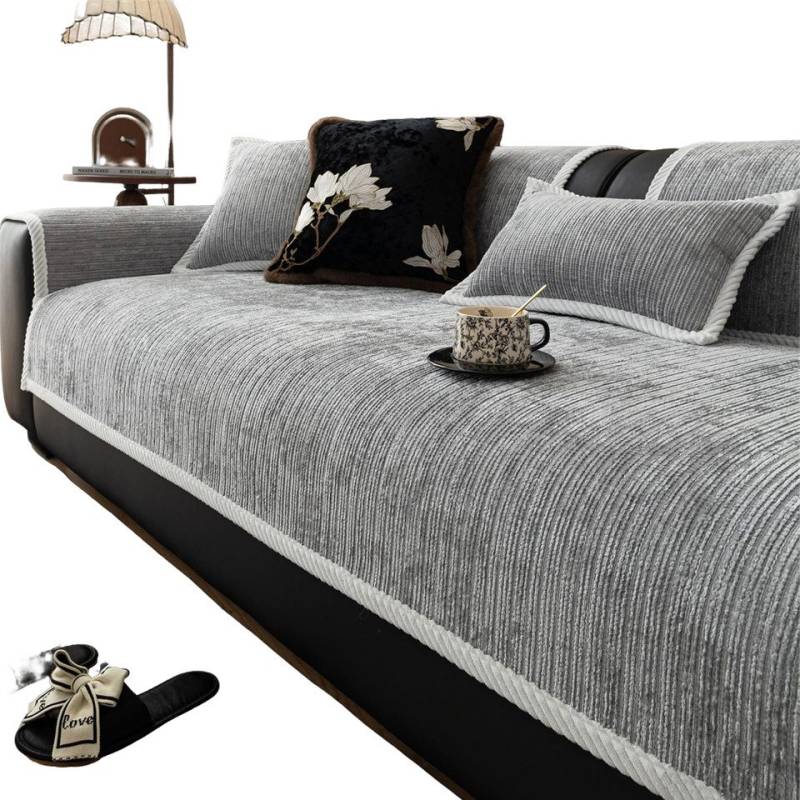 Coonoor Sofaschoner Sofabezug Couch Überzug,Sofa Überzug 1/2/3/4 Sitzer L Form Sofa Cover, Sofa-Schutzhülle Ecksofa, rutschfeste Sofa Überwurf von Coonoor