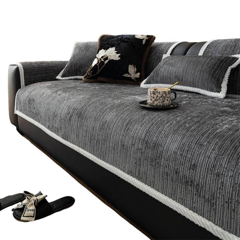 Coonoor Sofaschoner Sofabezug Couch Überzug,Sofa Überzug 1/2/3/4 Sitzer L Form Sofa Cover, Sofa-Schutzhülle Ecksofa, rutschfeste Sofa Überwurf von Coonoor