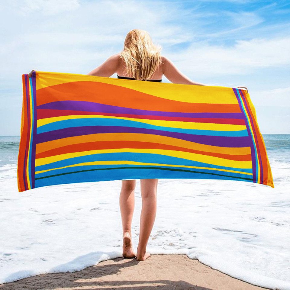 Coonoor Strandtuch Strandtücher Badetuch Liegetuch Strandlaken Saunatuch Handtuch, 70x140 cm Pflegeleicht, schnelltrocknend saugfähig von Coonoor