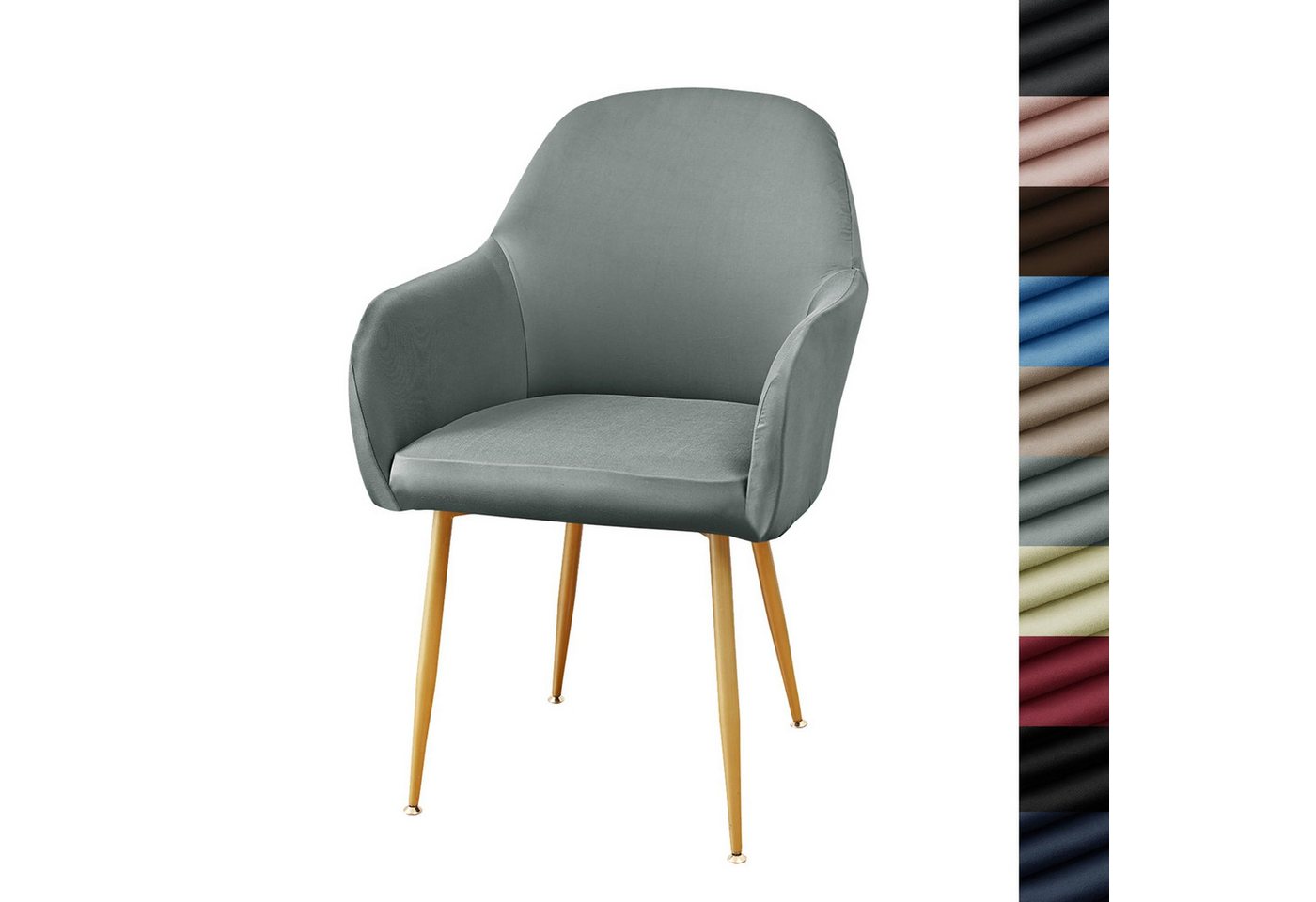 Coonoor Stuhlhusse Stretch Samt Stuhlhussen 1er Set Universal Sesselbezug Stuhlbezug, mit Armlehnen Abnehmbare Waschbar Esszimmerstühle Bezug Coonoor Stuhlhusse Stretch Samt Stuhlhussen 1er Set Universal Sesselbezug Stuhlbezug, mit Armlehnen Abnehmbare Waschbar Esszimmerstühle Bezug von Coonoor