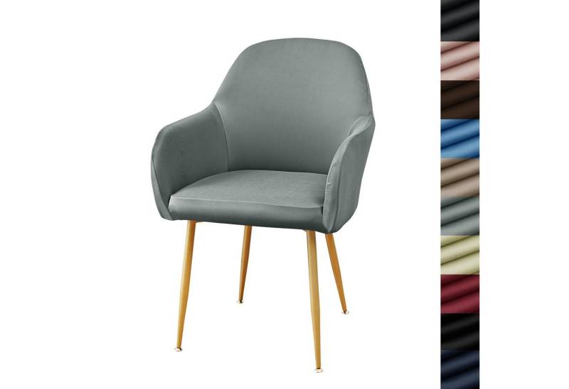 Coonoor Stuhlhusse Stretch Samt Stuhlhussen 1er Set Universal Sesselbezug Stuhlbezug, mit Armlehnen Abnehmbare Waschbar Esszimmerstühle Bezug Coonoor Stuhlhusse Stretch Samt Stuhlhussen 1er Set Universal Sesselbezug Stuhlbezug, mit Armlehnen Abnehmbare Waschbar Esszimmerstühle Bezug von Coonoor