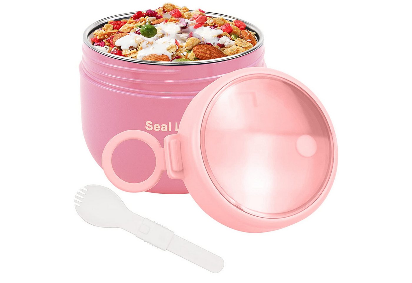 Coonoor Thermobehälter Für Essen Warmhalten 600ml Edelstahl Warmhaltebebehälter, Kinder auslaufsicherer Lunchbehälter mit Löffel Coonoor Thermobehälter Für Essen Warmhalten 600ml Edelstahl Warmhaltebebehälter, Kinder auslaufsicherer Lunchbehälter mit Löffel von Coonoor