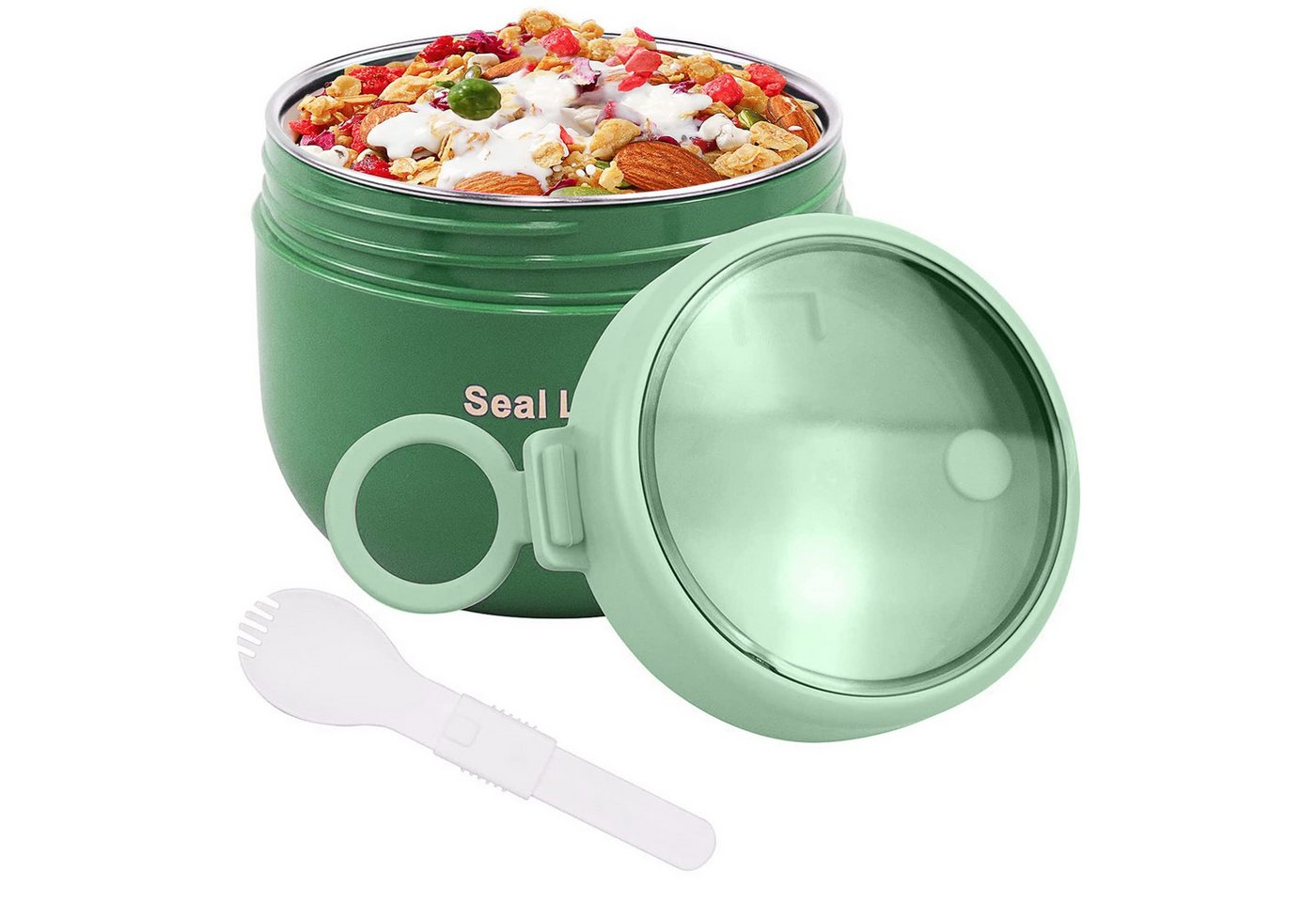 Coonoor Thermobehälter Für Essen Warmhalten 600ml Edelstahl Warmhaltebebehälter, Kinder auslaufsicherer Lunchbehälter mit Löffel Coonoor Thermobehälter Für Essen Warmhalten 600ml Edelstahl Warmhaltebebehälter, Kinder auslaufsicherer Lunchbehälter mit Löffel von Coonoor