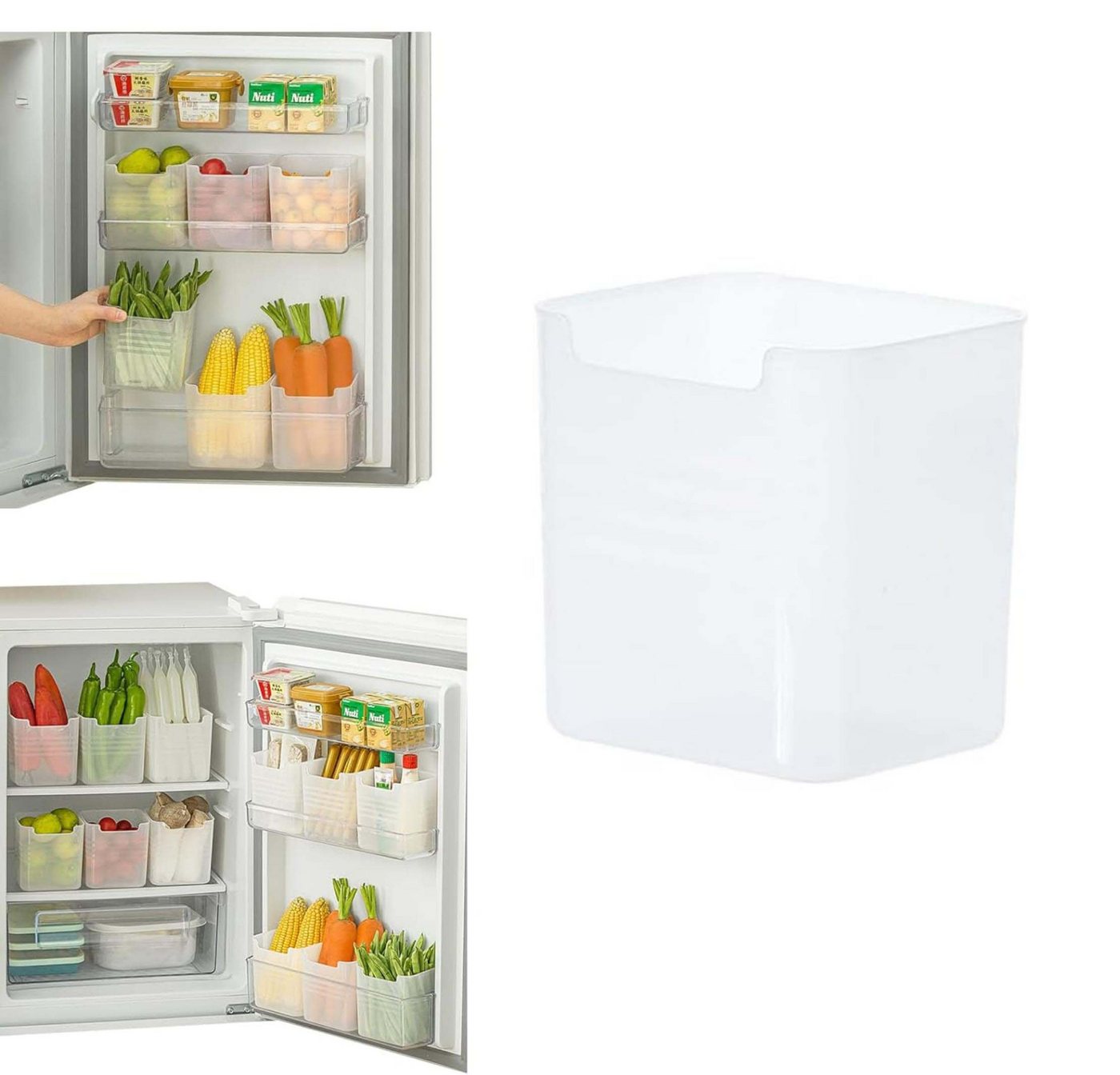 Coonoor Vorratsdose Kühlschrank Aufbewahrungsboxen, Stapelbar, BPA Frei, (1-tlg) von Coonoor