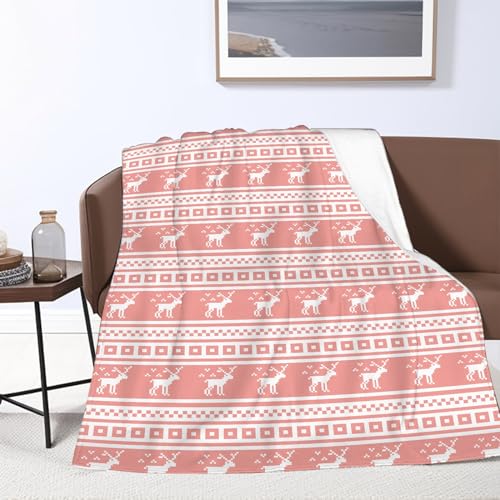 Coonoor Soft Weihnachtsdecke für Bett und Sofa, 125X150cm Sofadecke, Geschenke Für Frauen/Kinder/Männer, Lustige Geschenkideen Weihnachten (Stil 3, 150 x 200cm) von Coonoor