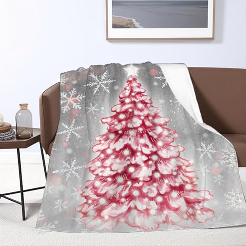 Coonoor Soft Weihnachtsdecke für Bett und Sofa, 125X150cm Sofadecke, Geschenke Für Frauen/Kinder/Männer, Lustige Geschenkideen Weihnachten (Stil 8, 125 x 150cm) von Coonoor