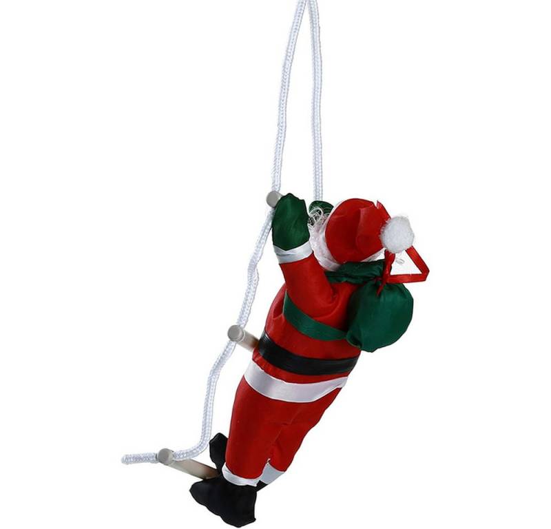 Coonoor Weihnachtsfigur 2 Stücke Nikolaus auf Leiter 25cm Weihnachtsdekoration von Coonoor