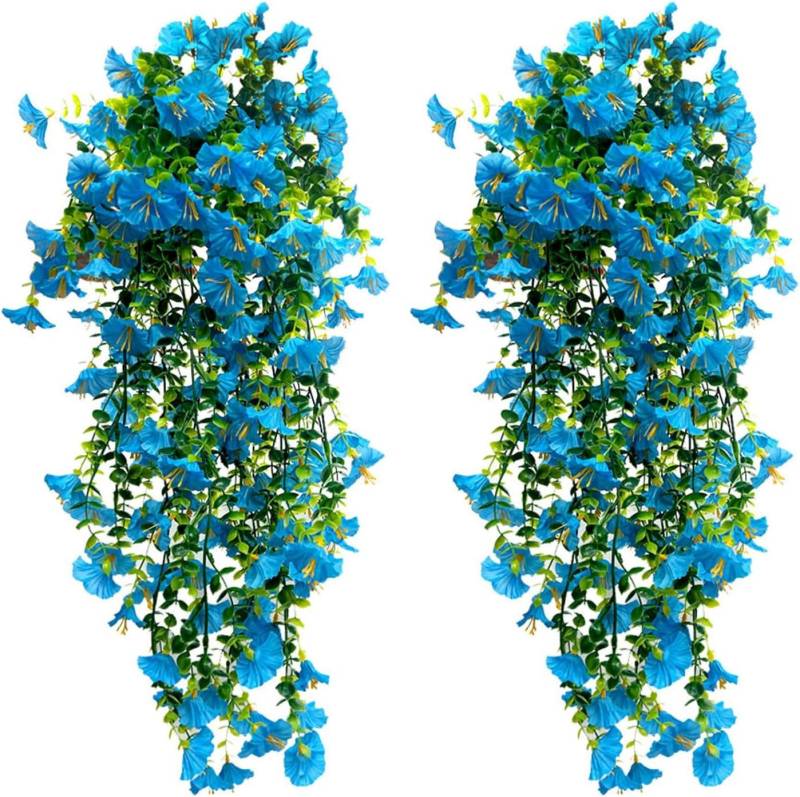 Kunstblumenstrauß 2 Stück Künstlich Hängende Blumen, Kunstblumen Veilchen Hängend, Coonoor von Coonoor