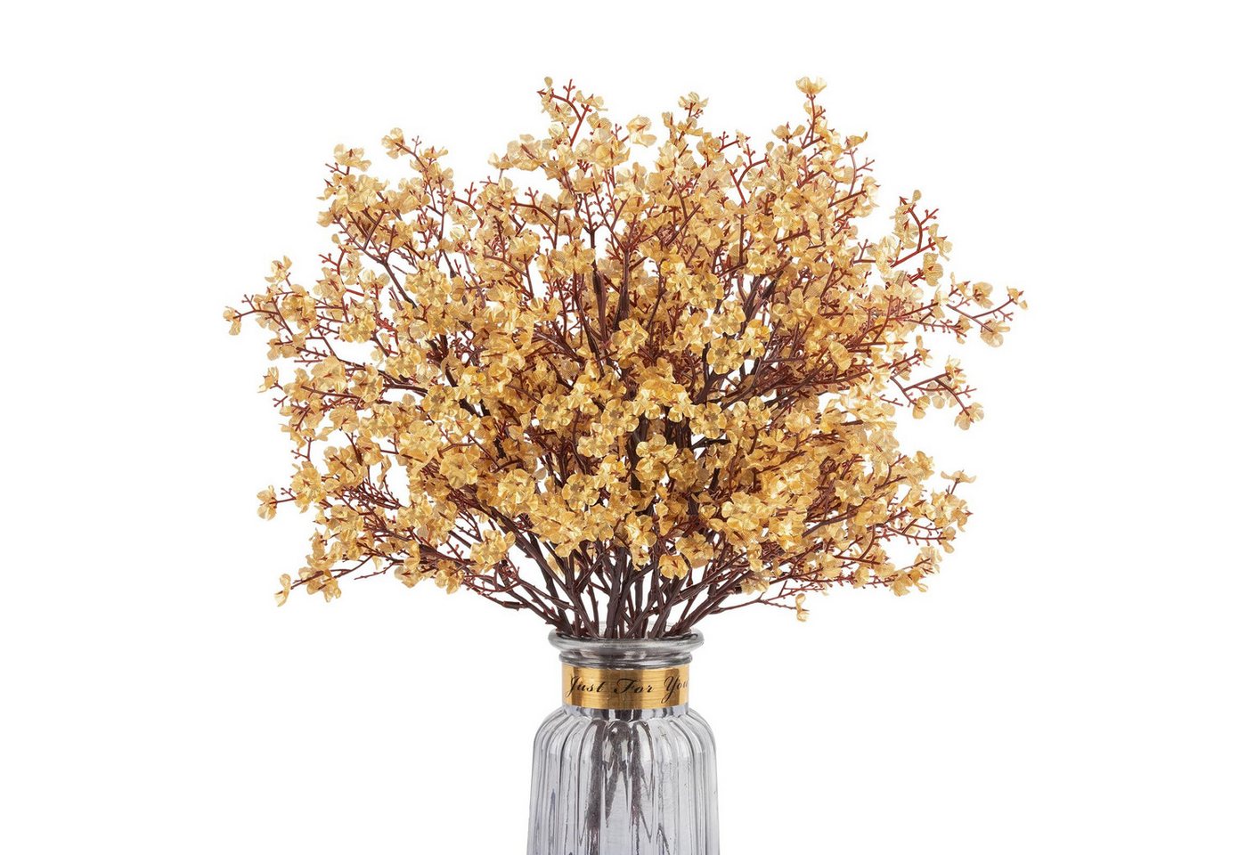 Kunstblumenstrauß 5er-Set künstliche Schleierkraut-Sträuße, Künstliche Blumen, Coonoor, geeignet für Vasen, Wohnräume, Büros und Hochzeiten von Coonoor