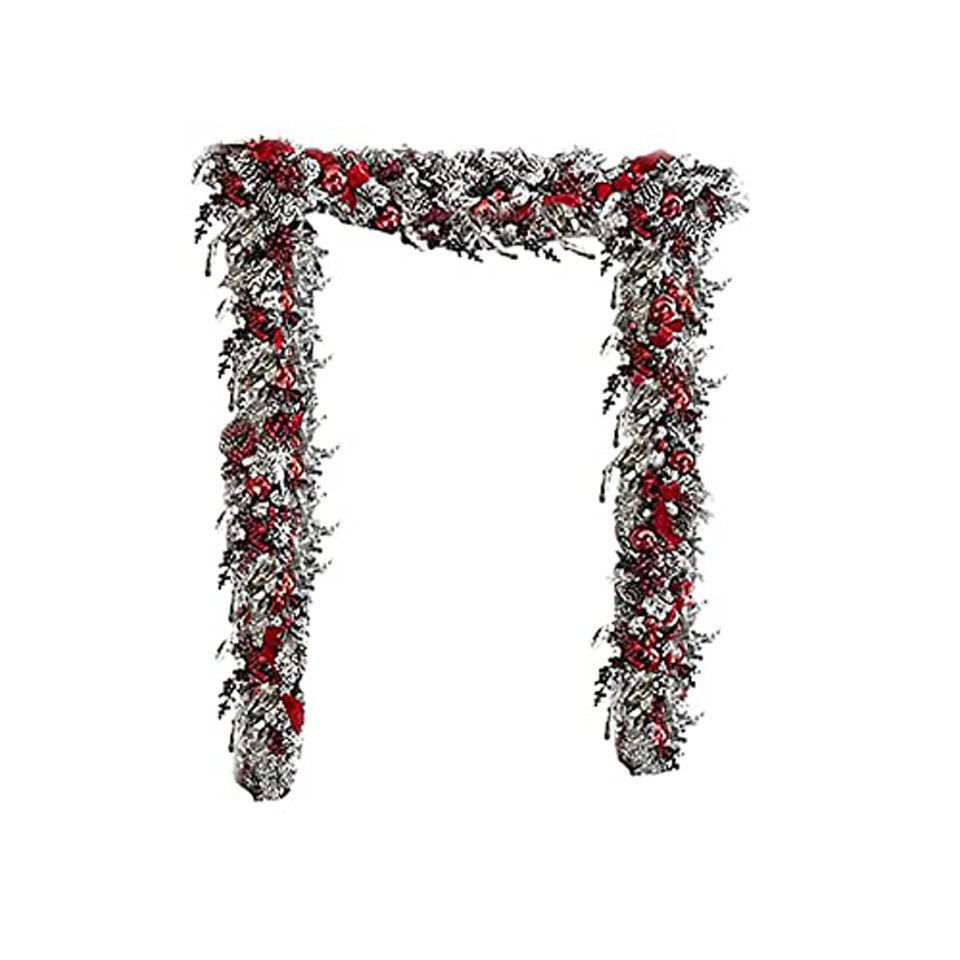 Kunstgirlande Weihnachtsgirlande künstlich, für Innen & Außen-Langlebige, Coonoor, Weihnachtsdeko als Tür-, Treppen- oder Tischdekoration von Coonoor
