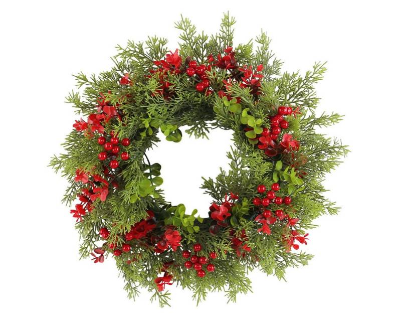 Kunstkranz Weihnachtskranz, Adventskranz, Dekokranz, Coonoor, Beerenkranz, Türkranz von Coonoor