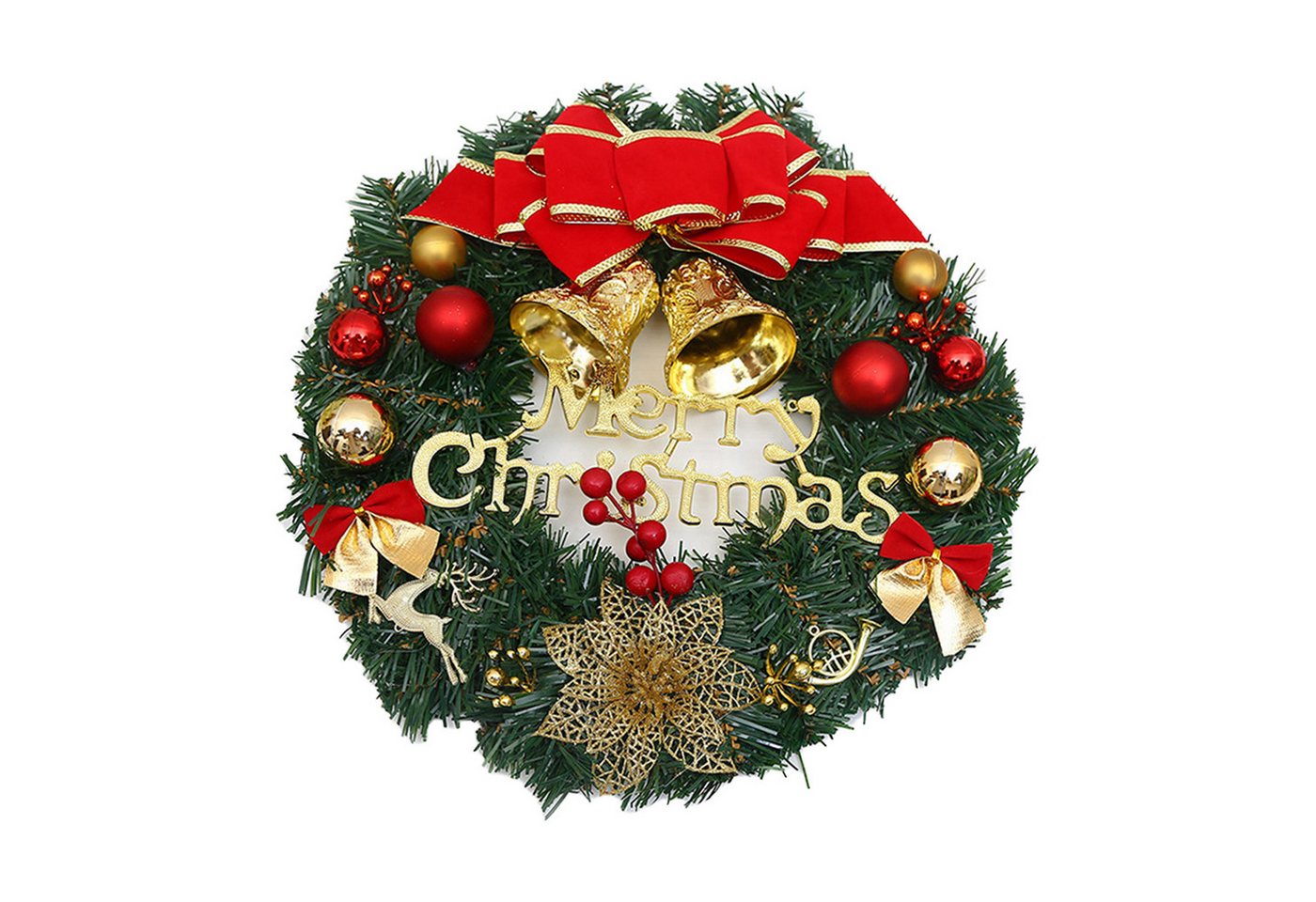 Kunstkranz Weihnachtskranz Hängende dekorative Tür Kranz, Coonoor, Höhe 30 cm von Coonoor