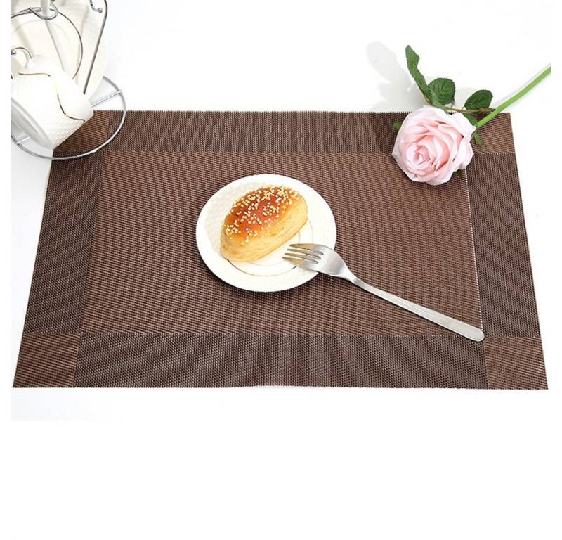 Coonoor Platzset Abwischbar Tischsets Hitzebeständig Platzdeckchen Vinyl Tischmatten, (10-St., 30x45cm), Schmutzabweisend Platzmatten für Zuhause Restaurant Speisetisch von Coonoor