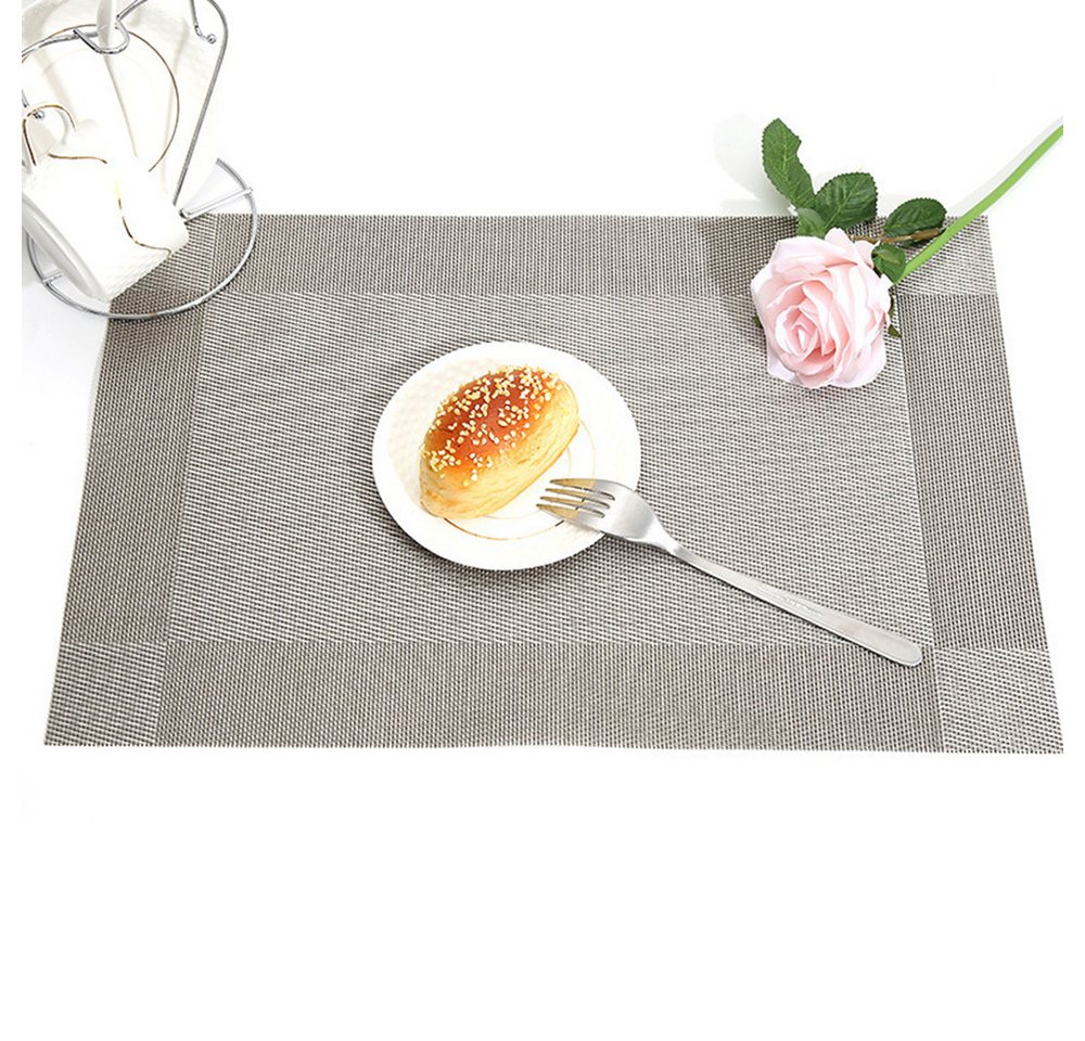 Coonoor Platzset Abwischbar Tischsets Hitzebeständig Platzdeckchen Vinyl Tischmatten, (10-St., 30x45cm), Schmutzabweisend Platzmatten für Zuhause Restaurant Speisetisch von Coonoor